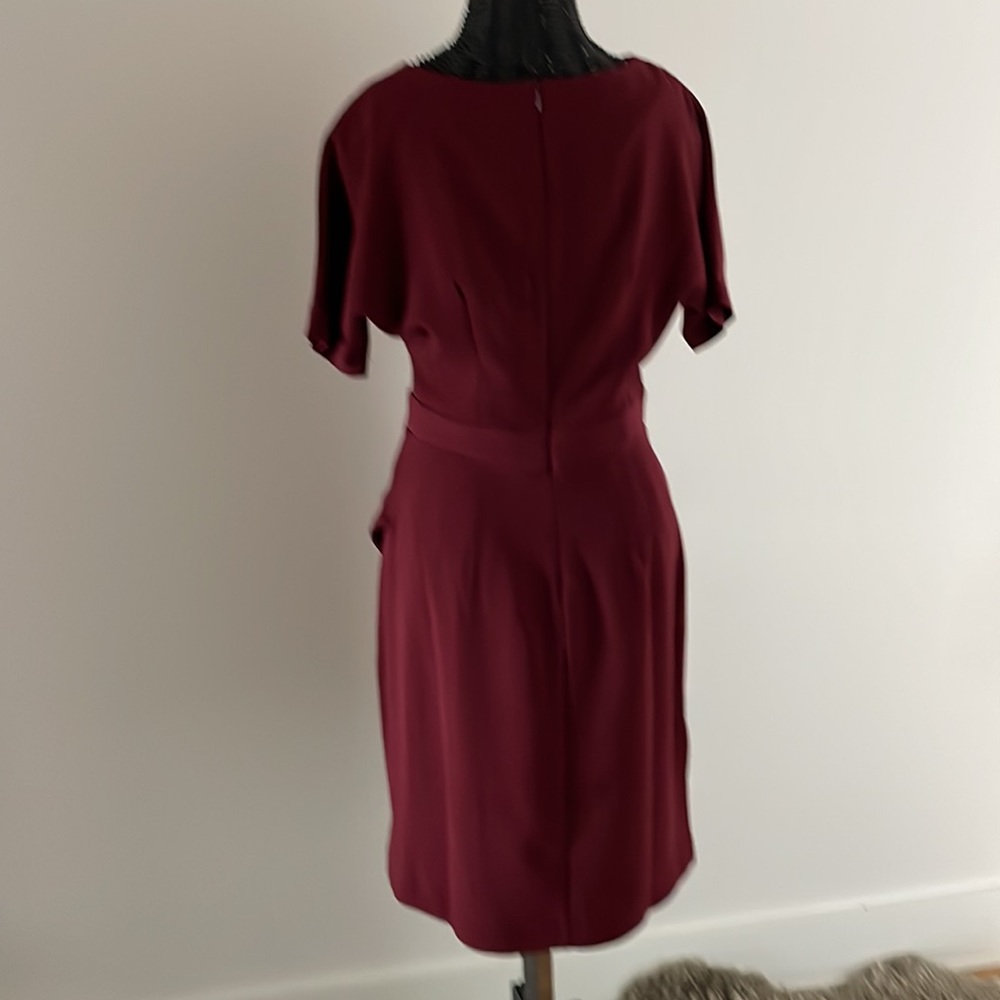Wine colored dress - Picture 2 of 4